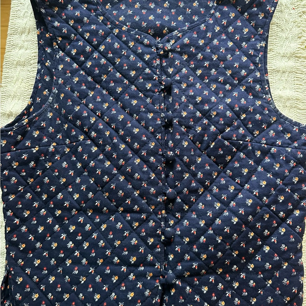 Vintage Quilted Calico Vest